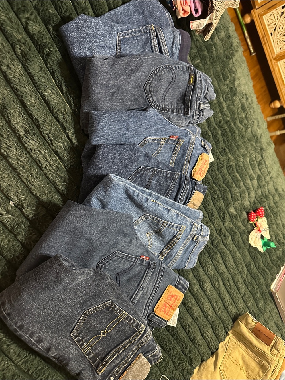 Kids Blue Denim Jeans - Classic Blue Jeans size 4t (7 jeans)